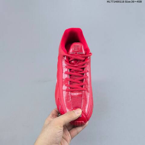 Nike Shox R4 IQ0608-687 Red White EU 36-45 Running Shoe - Unisex (BS-61919)