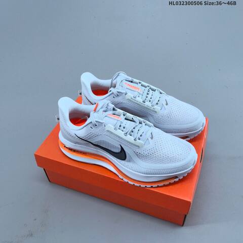 Nike Pegasus Premium Airscape White Black Orange EU 36-46 Running Shoe - Unisex (BS-60467)
