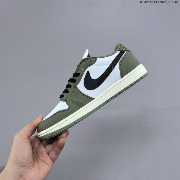 Jordan Air Jordan 1 Low white/olive green/black EU 36-46 casual