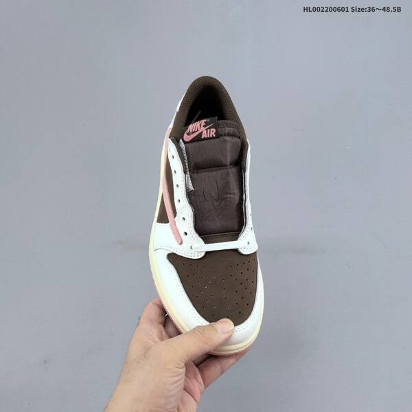 Nike Air Jordan 1 Low brown/white/pink 36~48.5 lifestyle