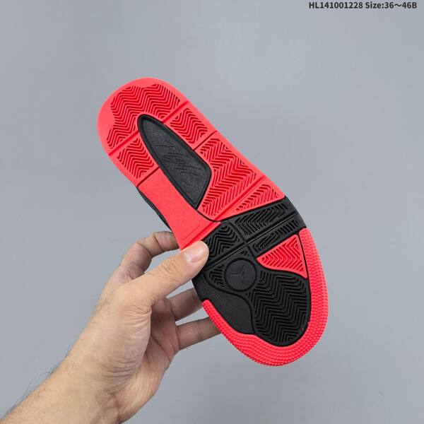 Jordan Air Jordan 4 Retro black/red 36~46B basketball