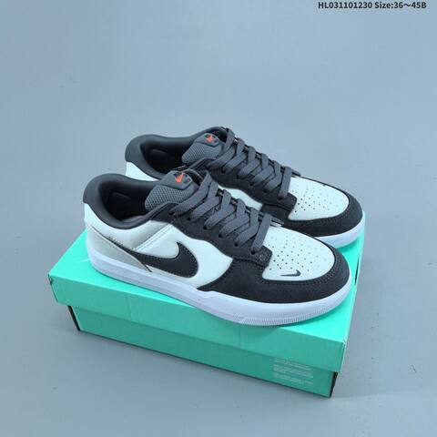 Nike SB Force 58 Light Grey White EU 36-45 Skate Shoe - Unisex (BS-62326)
