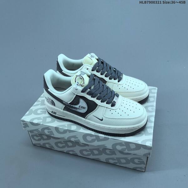 Nike Air Force 1 07 Low off white gray red EU 36-45 skate shoe