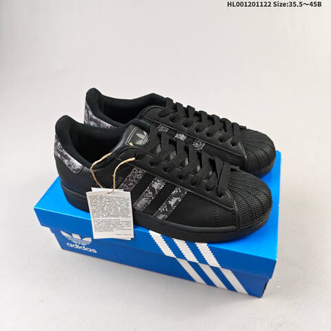 Adidas Superstar 2 Black Grey EU 35 5-45 Skate Shoe - Unisex (BS-65526)