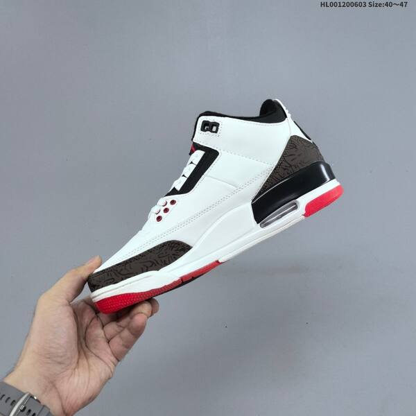 Jordan Air Jordan 3 white/black/cement grey/red EU 40-47 basketball