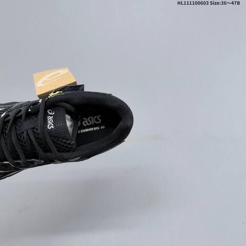 ASICS Gel Cumulus 16 Black Silver EU 36-47 Running Shoe Running Sneakers - Unisex (BS-68768)