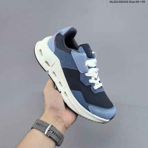 On Cloudrunner 1 Navy Blue Ivory Brown EU 36-45 Running Shoe Running Sneakers - Unisex (BS-69653)
