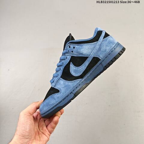 Nike SB Dunk Low Pro Black Blue EU 36-46 Skate Shoe - Unisex (BS-62721)