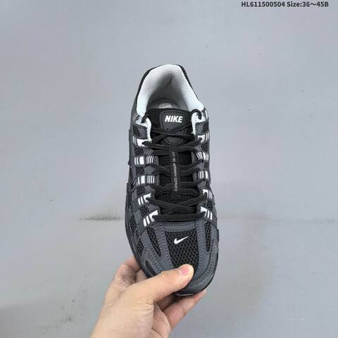 Nike P-6000 Black Dark Grey White EU 36-45 Running Shoe - Unisex (BS-60534)