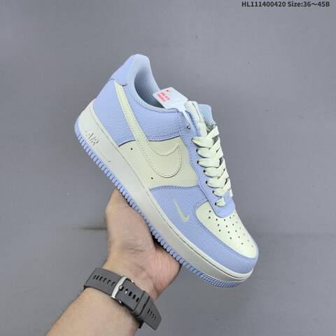 Nike Air Force 1 07 Light Blue Cream White EU 36-45 Sneaker - Unisex (BS-60639)
