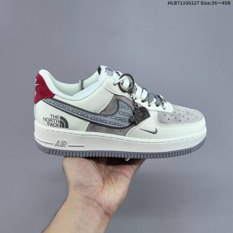 Nike Air Force 1 07 LV8 DM6688 Off White Grey Red Blue Beige Gum EU 36-45 Sneaker - Unisex (BS-61728)