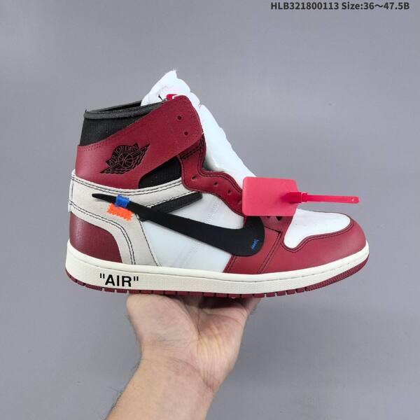Nike Air Jordan 1 Retro High OG x Off-White white/red/black EU 36-47.5 basketball