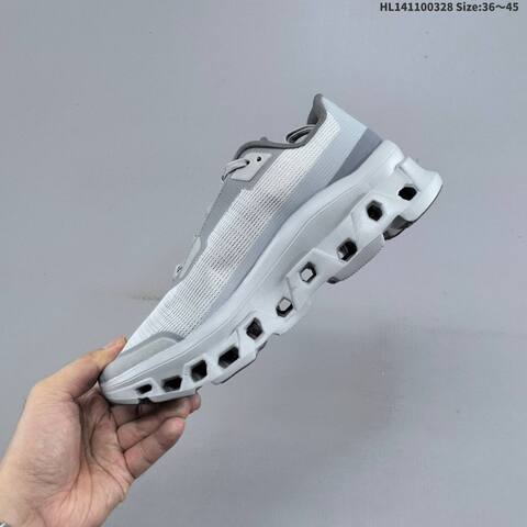 On Cloudmonster Void Light Grey Dark Grey EU 36-45 Running Shoe Running Sneakers - Unisex (BS-69657)