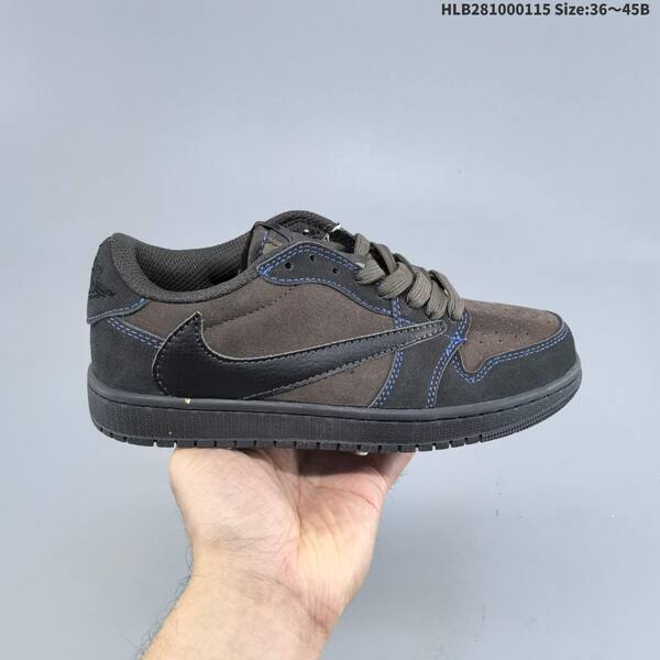 Nike Air Jordan 1 Low OG SP Dark brown/black with blue stitching 36~45 casual
