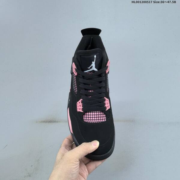 Jordan Air Jordan 4 Black/Pink Thunder 36~47.5 basketball