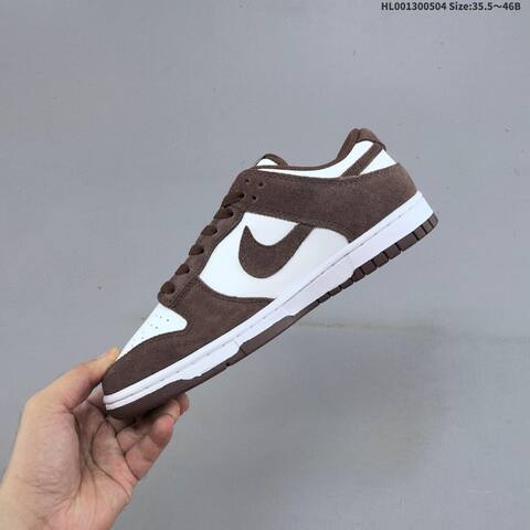 Nike Dunk Low White Brown Gold EU 35 5-46 Skate Shoe - Unisex (BS-60529)
