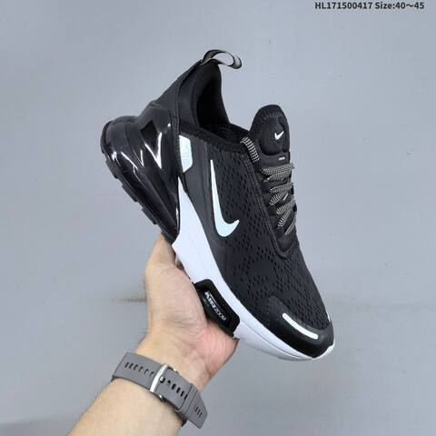 Nike Air Max 270 Flyknit White Black Teal EU 40-45 Running Shoe - Men's (BS-60683)