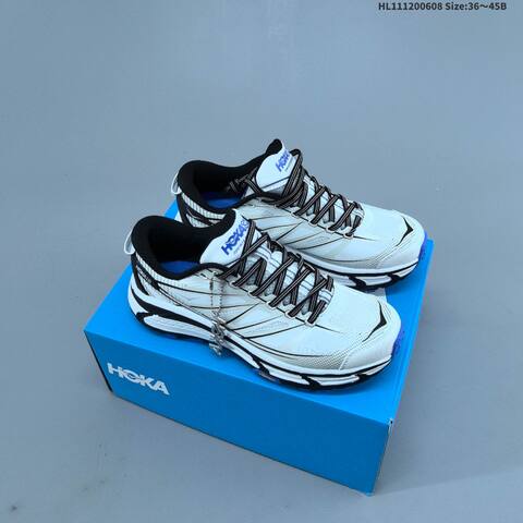 HOKA ONE ONE Mafate Speed 2 White Black Blue EU 36-45 Trail Shoe Trail Running Sneakers - Unisex (BS-69335)