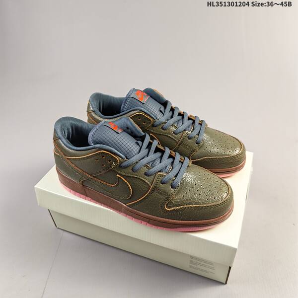 Nike SB Dunk Low olive brown pink slate blue EU 36-45 skate shoe