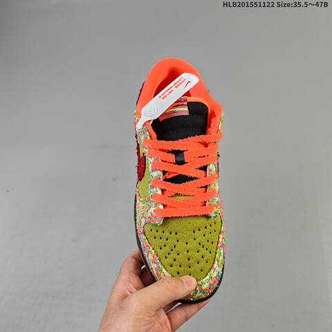 Nike SB Dunk Low Orange Red Green Multicolor EU 35 5-47 Skate Shoe - Unisex (BS-63270)