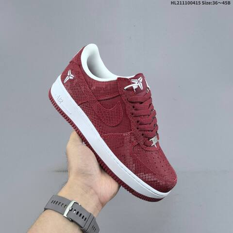Nike Air Force 1 07 Burgundy White EU 36-45 Sneaker - Unisex (BS-60729)