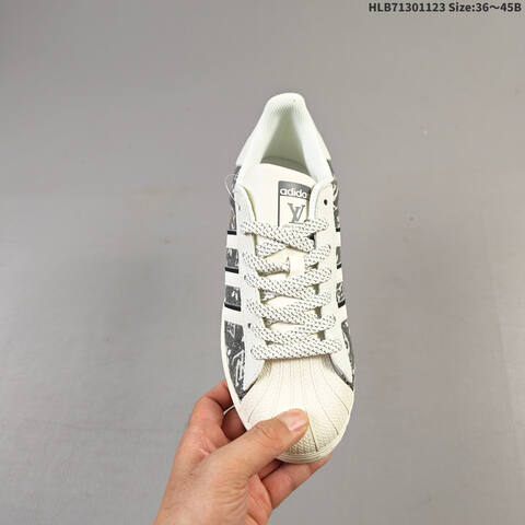Adidas Superstar DIY Off White Dark Grey Black EU 36-45 Skate Shoe - Unisex (BS-65517)