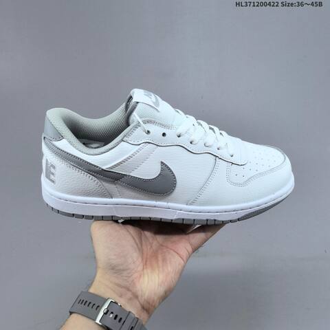 Nike Big Low Black White White Gray EU 36-45 Skate Shoe - Unisex (BS-60587)
