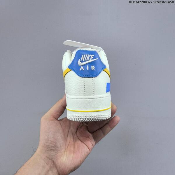 Nike Air Force 1 07 FZ1151-100 off white yellow blue EU 36-45 sneaker