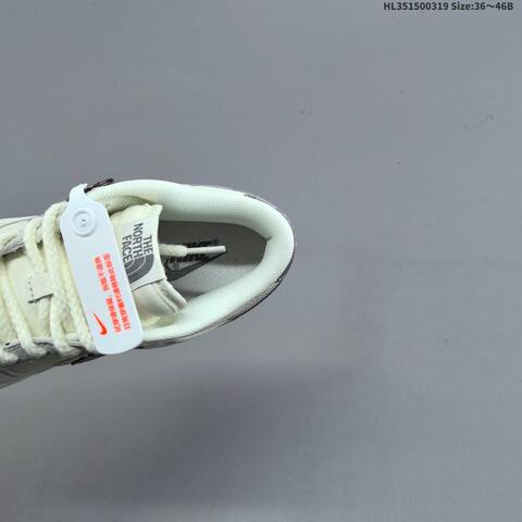Nike SB Dunk Low The North Face Off White Light Grey Dark Grey Red EU 36-46 Skate Shoe - Unisex (BS-61251)