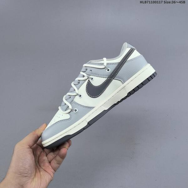 Nike Dunk Low white grey dark grey EU 36-45 skate shoe