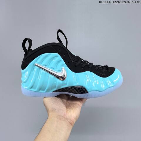 Nike Air Foamposite One Metallic Silver Black Orange EU 40-47 Basketball Shoe - Men's (BS-62486)