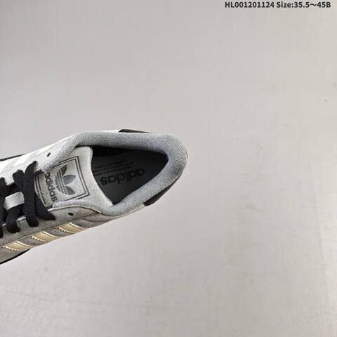 Adidas Superstar 2 Grey Black Cream White EU 35 5-45 Skate Shoe - Unisex (BS-65495)