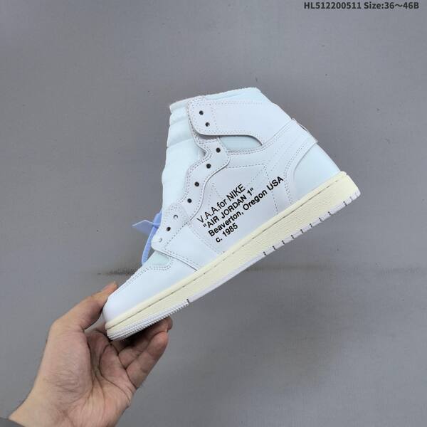Jordan Off-White x Air Jordan 1 Retro High OG White/White EU 36-46 basketball