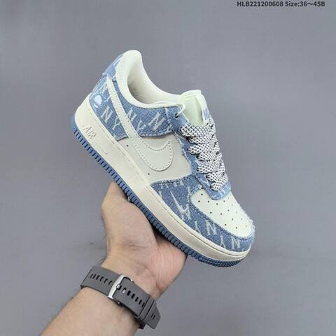 Nike Air Force 1 07 Light Blue Off White EU 36-45 Sneaker - Unisex (BS-59960)