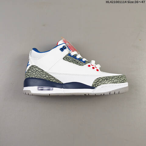 Jordan Air Jordan 3 Retro Silver Anniversary AIR JORDAN 3 1987 1988 35 Lifestyle - Women's (BS-67819)