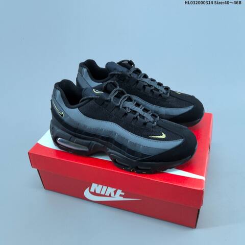 Nike Air Max 95 Black Grey Yellow Light Blue EU 40-46 Running Shoe - Men's (BS-61311)