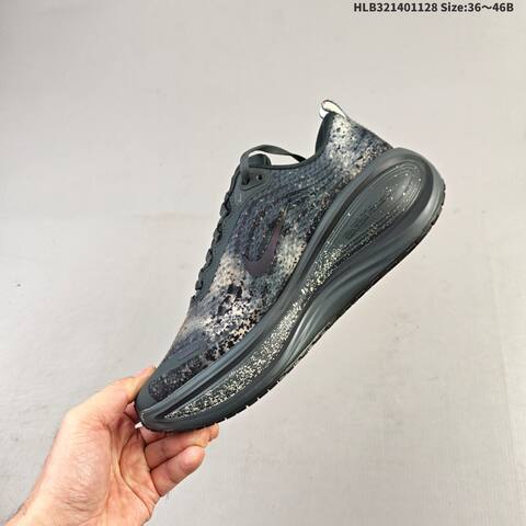 Nike Vomero Plus ReactX Air Zoom Dark Grey Black White Neon Green EU 36-46 Running Shoe - Unisex (BS-62979)