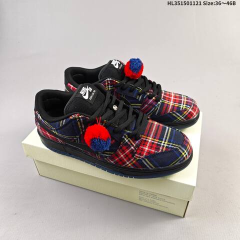 Nike SB Dunk Low Pro Black Red Blue Yellow White EU 36-46 Skate Shoe - Unisex (BS-63310)