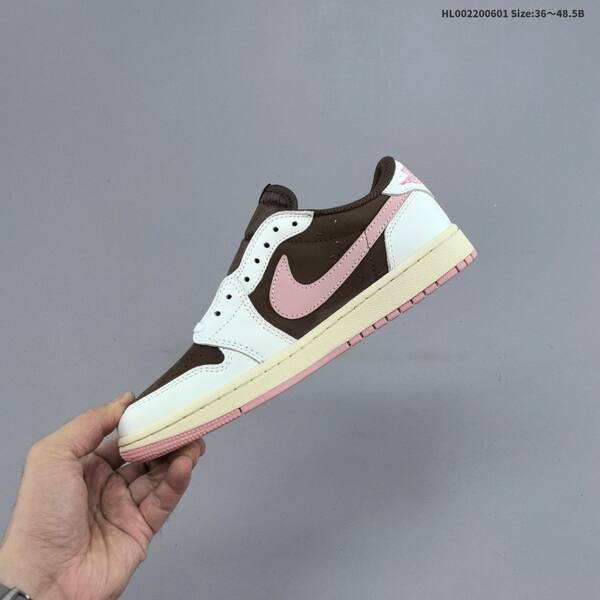 Nike Air Jordan 1 Low brown/white/pink 36~48.5 lifestyle
