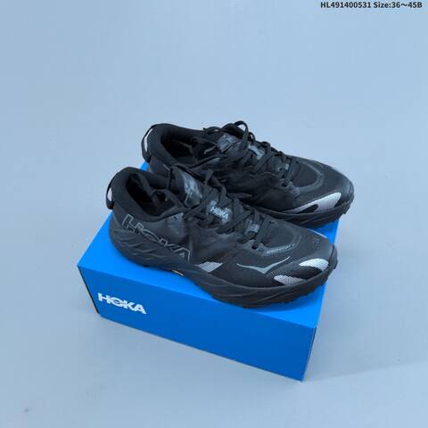 HOKA Speedgoat 7 Black White Grey EU 36-45 Trail Shoe Trail Running Sneakers - Unisex (BS-69337)