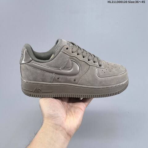Nike Air Force 1 Low Burgundy Light Gray EU 36-45 Sneaker - Unisex (BS-61883)