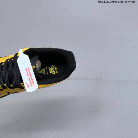 Nike Air Force 1 Low Yellow Black Multicolor EU 36-45 Sneaker - Unisex (BS-60544)