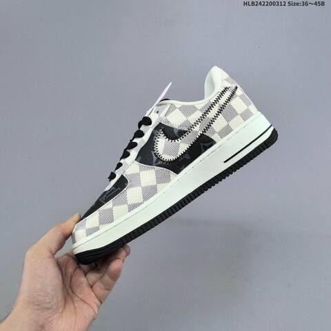 Nike Air Force 1 07 Low Brown Beige White Black EU 36-45 Sneaker - Unisex (BS-61356)