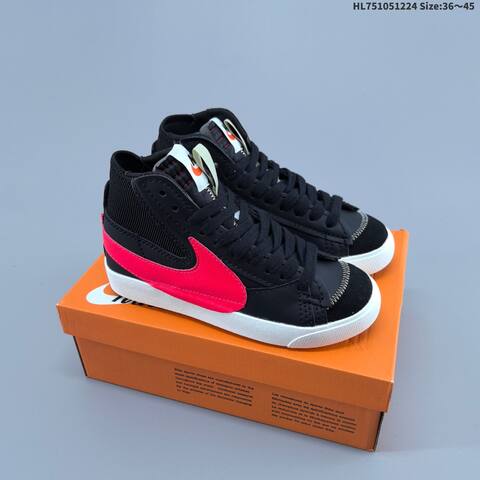 Nike Blazer Mid 77 Jumbo White Purple Pink Light Blue Orange EU 36-45 Skate Shoe - Unisex (BS-62485)