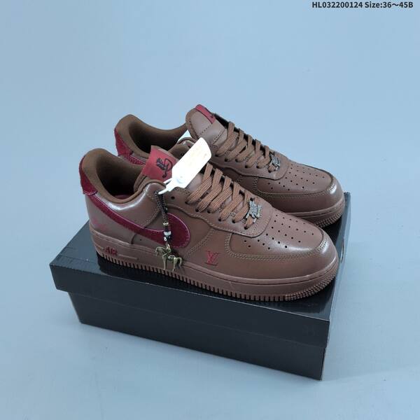 Nike Air Force 1 Low Beige Grey Dark Grey Blue Red EU 36-45 skate shoe