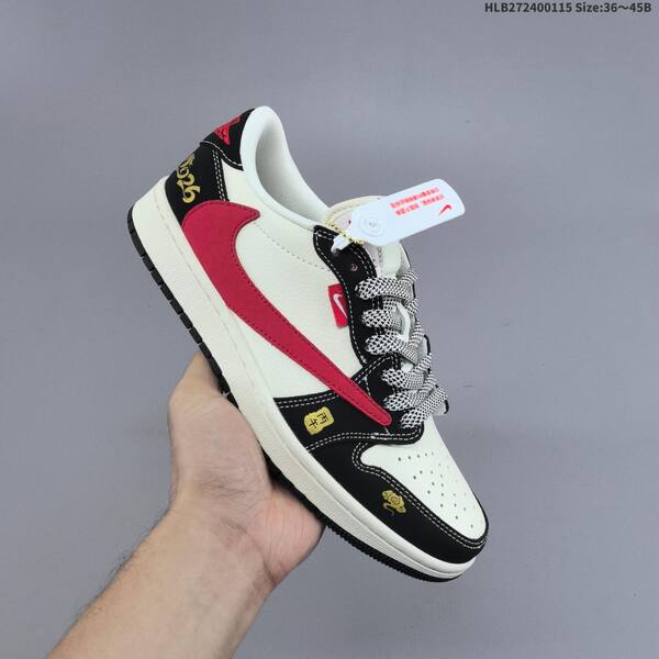 Jordan Air Jordan 1 Low x Travis Scott White/Black/Red EU 36-45 lifestyle