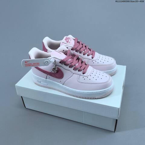 Nike Air Force 1 07 Light Pink Dark Pink White EU 35-45 Sneaker - Unisex (BS-61423)