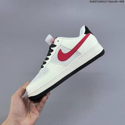 Nike Air Force 1 07 LV8 Off White Grey Burgundy Gum EU 36-45 Sneaker - Unisex (BS-61947)