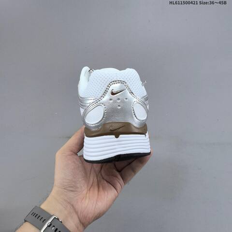 Nike P-6000 White Silver Brown EU 36-45 Running Shoe - Unisex (BS-60616)
