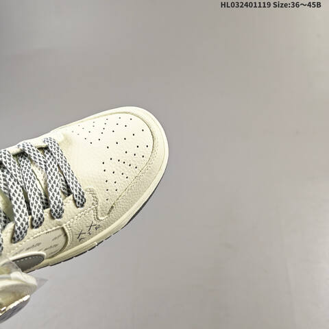 Nike SB Dunk Low Retro DIY Cream White Grey EU 36-45 Skate Shoe - Unisex (BS-63481)